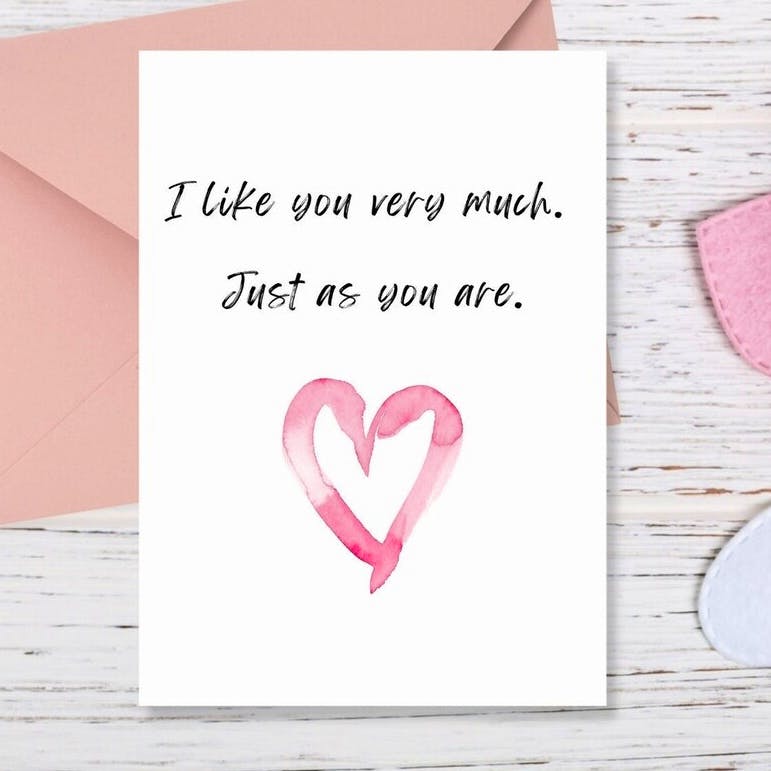 Etsy Bridget Jones Valentine’s Card, £2.14
