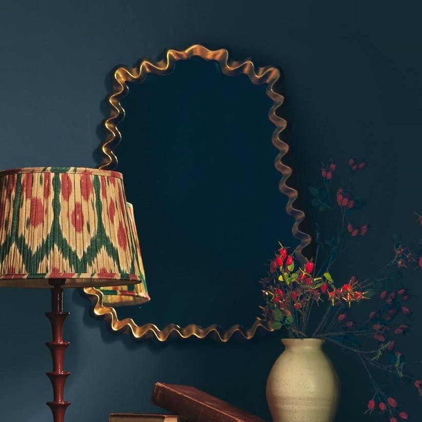 OKA Wikkel Mirror – Gold, £495