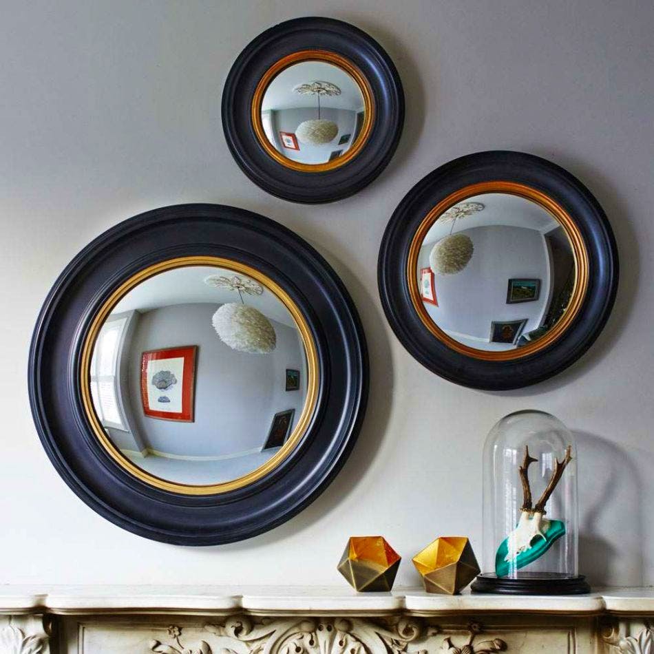 Graham & Green Convex Glass Porthole Mirrors, from £65