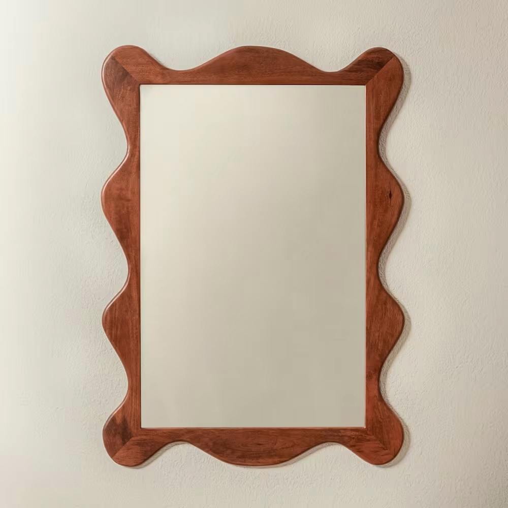Inside Story Wavy Wooden Mirror, £299