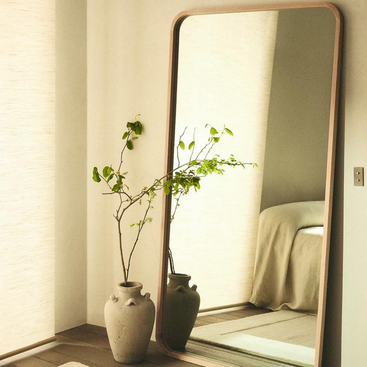 Zara Home Large Vertical Mirror With Rounded Frame, £219.99