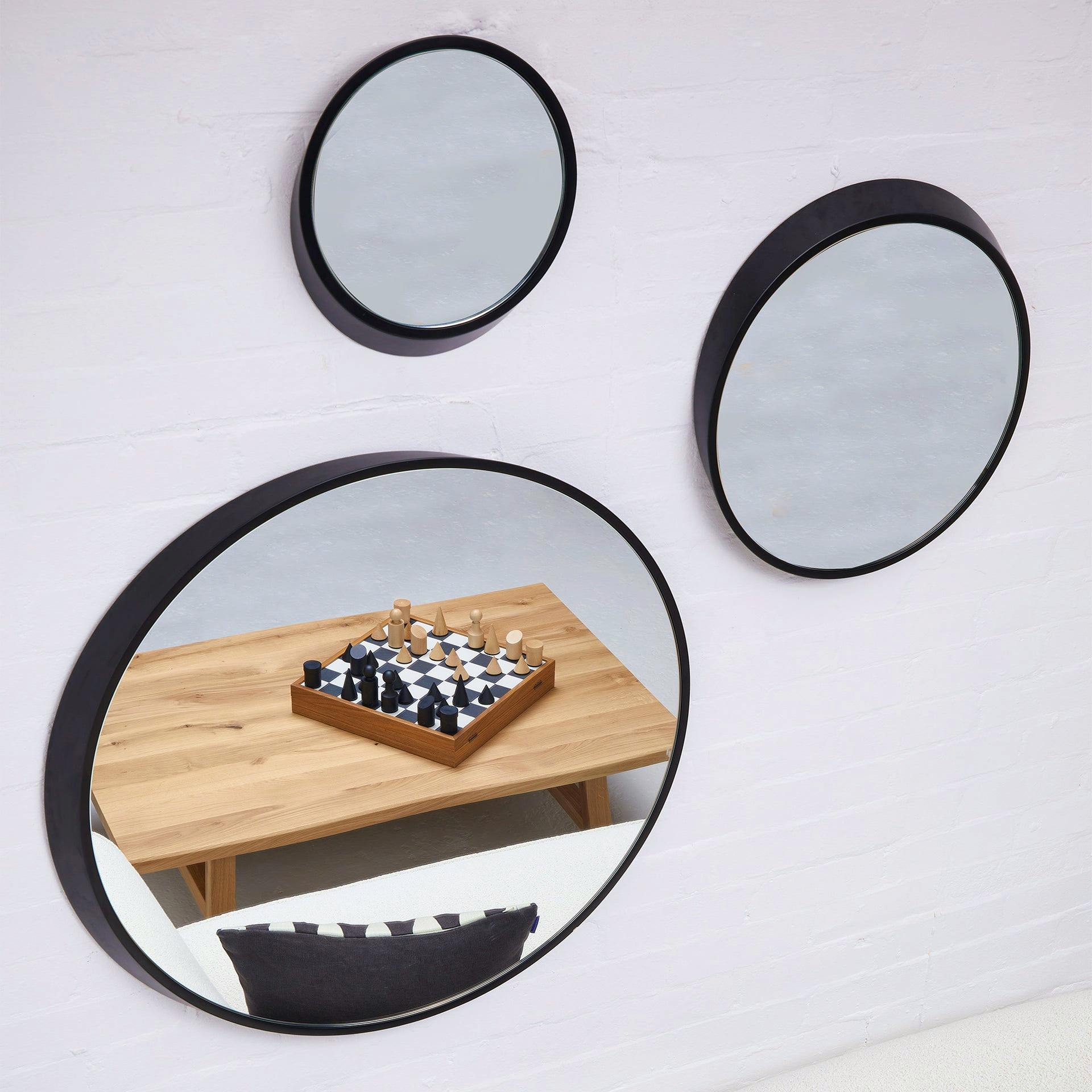 The Conran Shop Biseau Wall Mirror 30cm Black, £206.50 (Was £295)