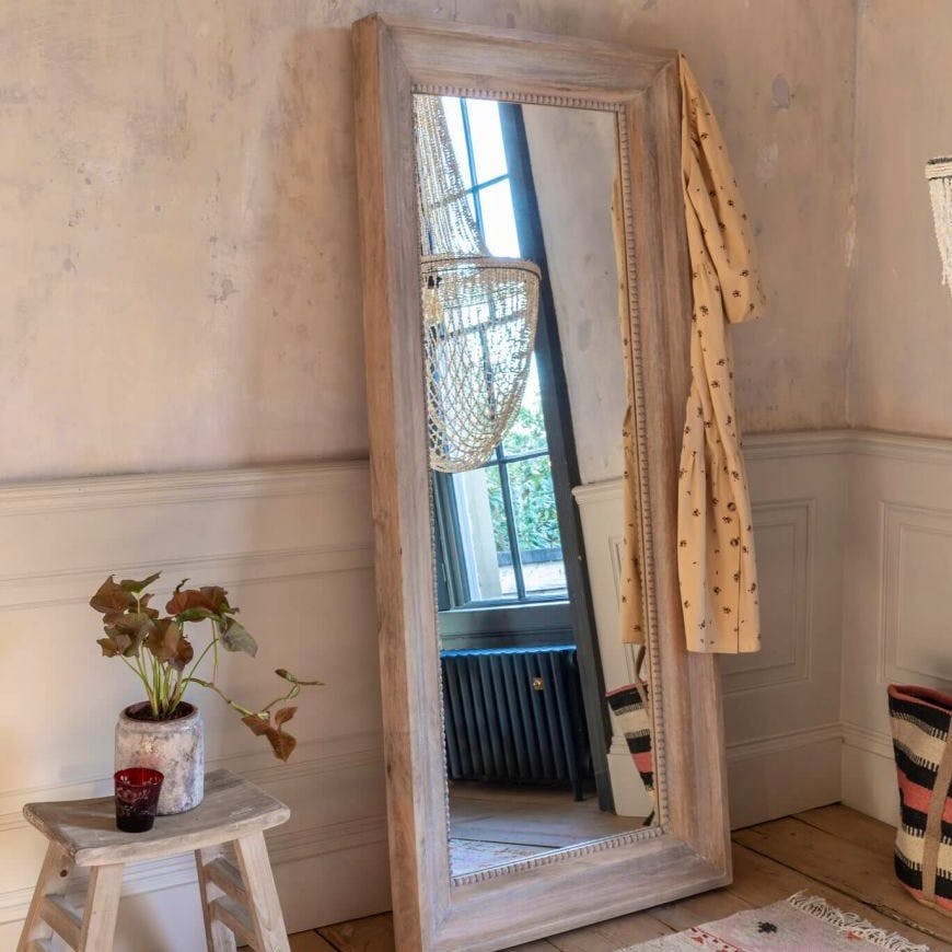 Graham & Green Blythe Natural Tall Floor Mirror, £895