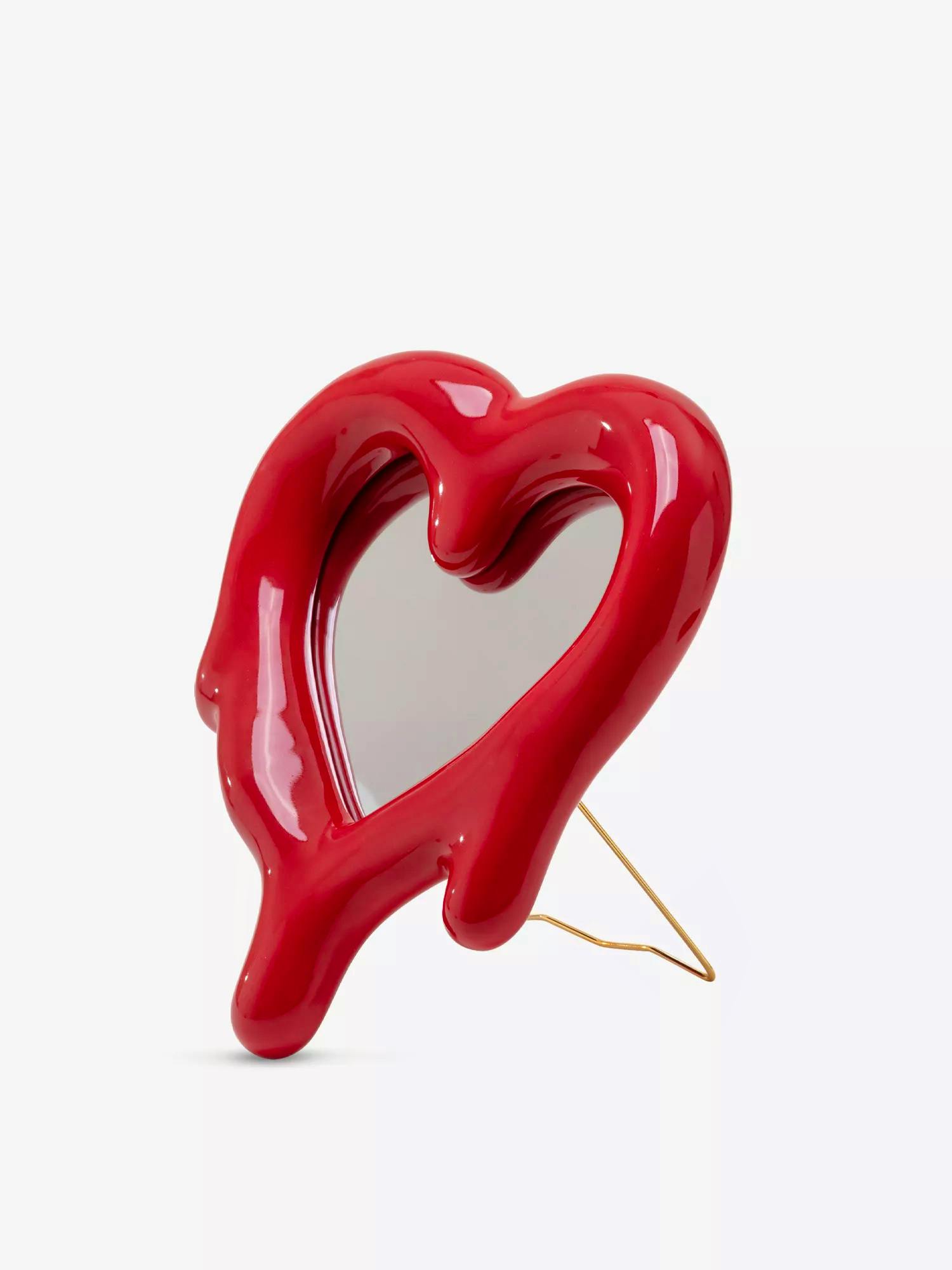 Seletti Melted Heart Porcelain Mirror And Photo Frame, £155