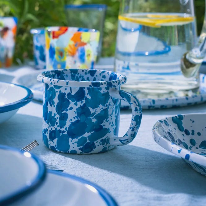 Daylesford Splatter Mug Blue Enamel, £14