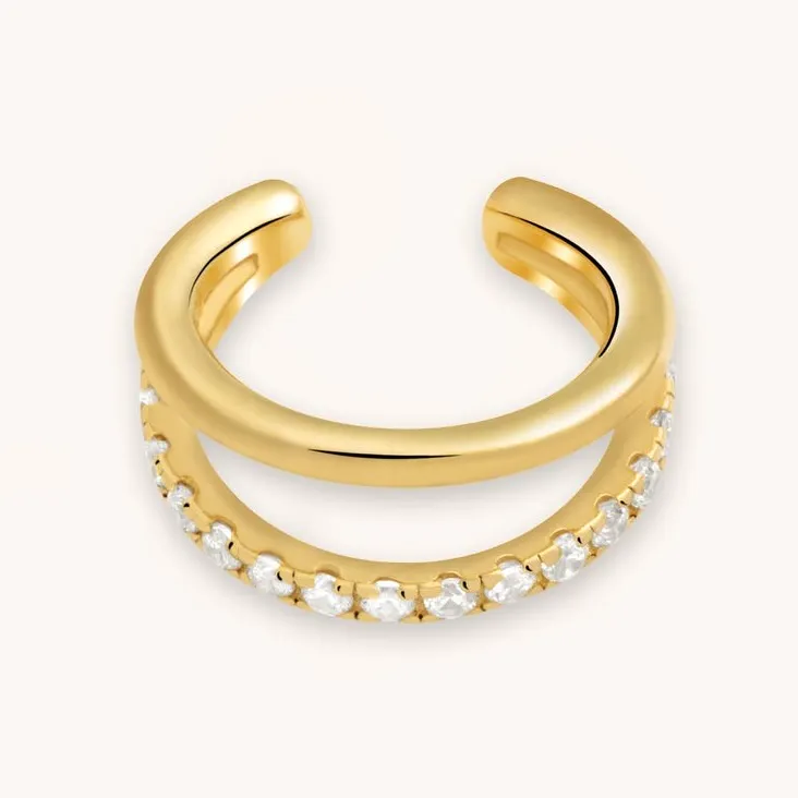 Astrid And Miyu Illusion Crystal Ear Cuff, £45