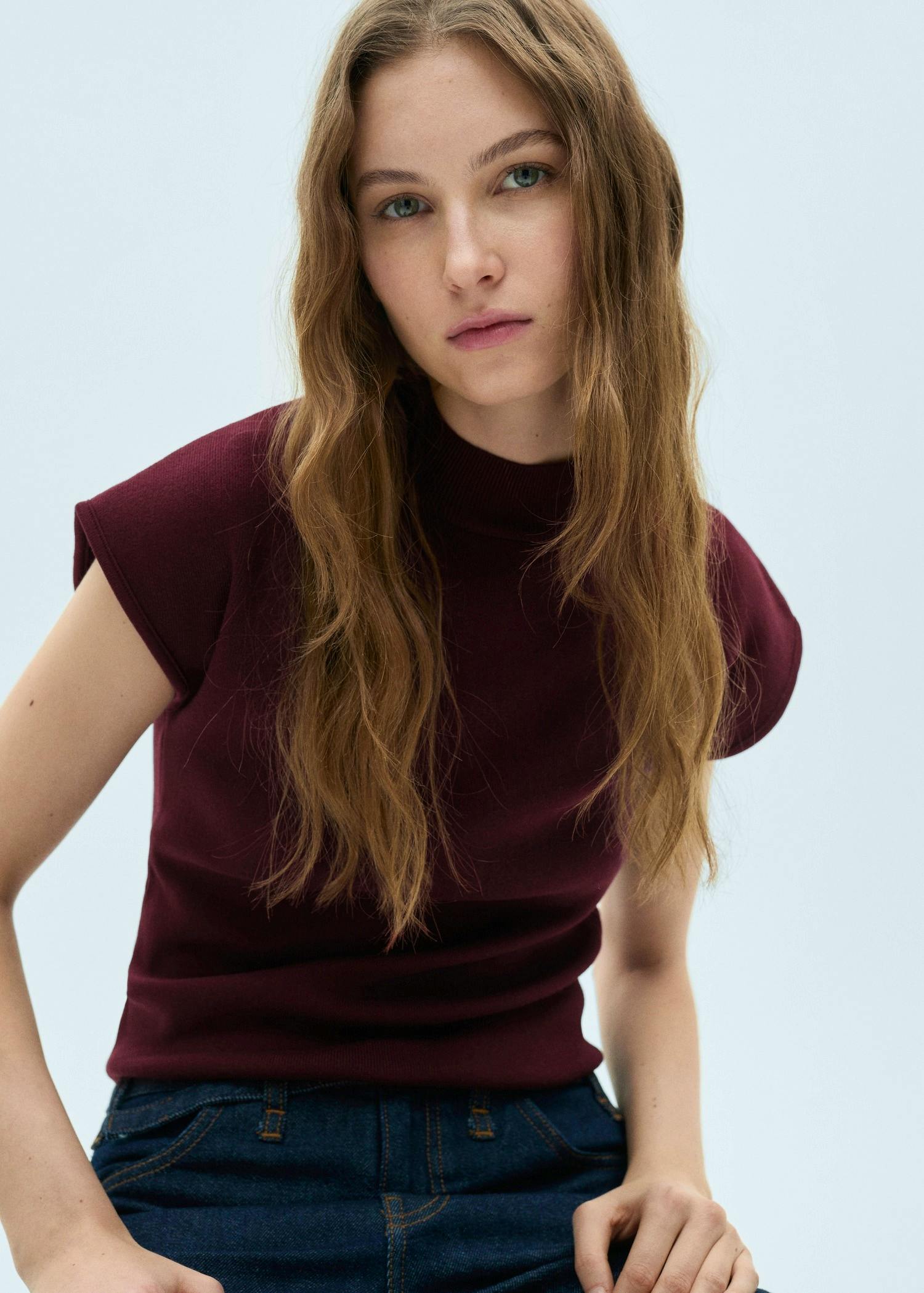 Perkins-Neck Short-Sleeved Sweater £29.99 