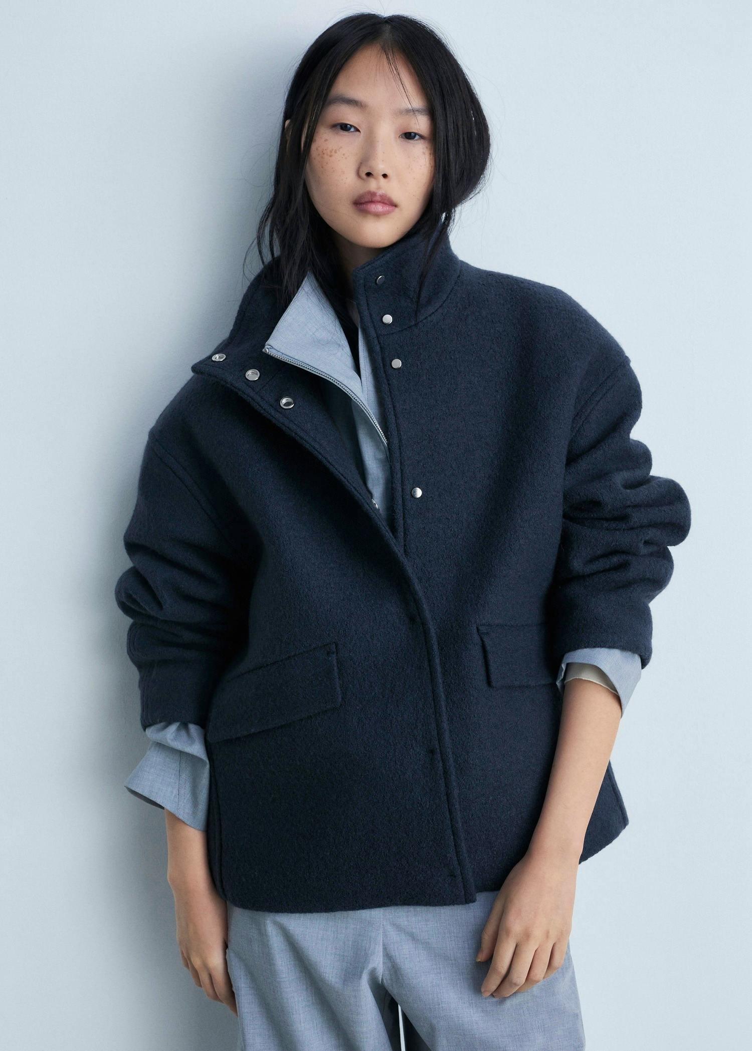 Turtleneck Wool Jacket £79.99 