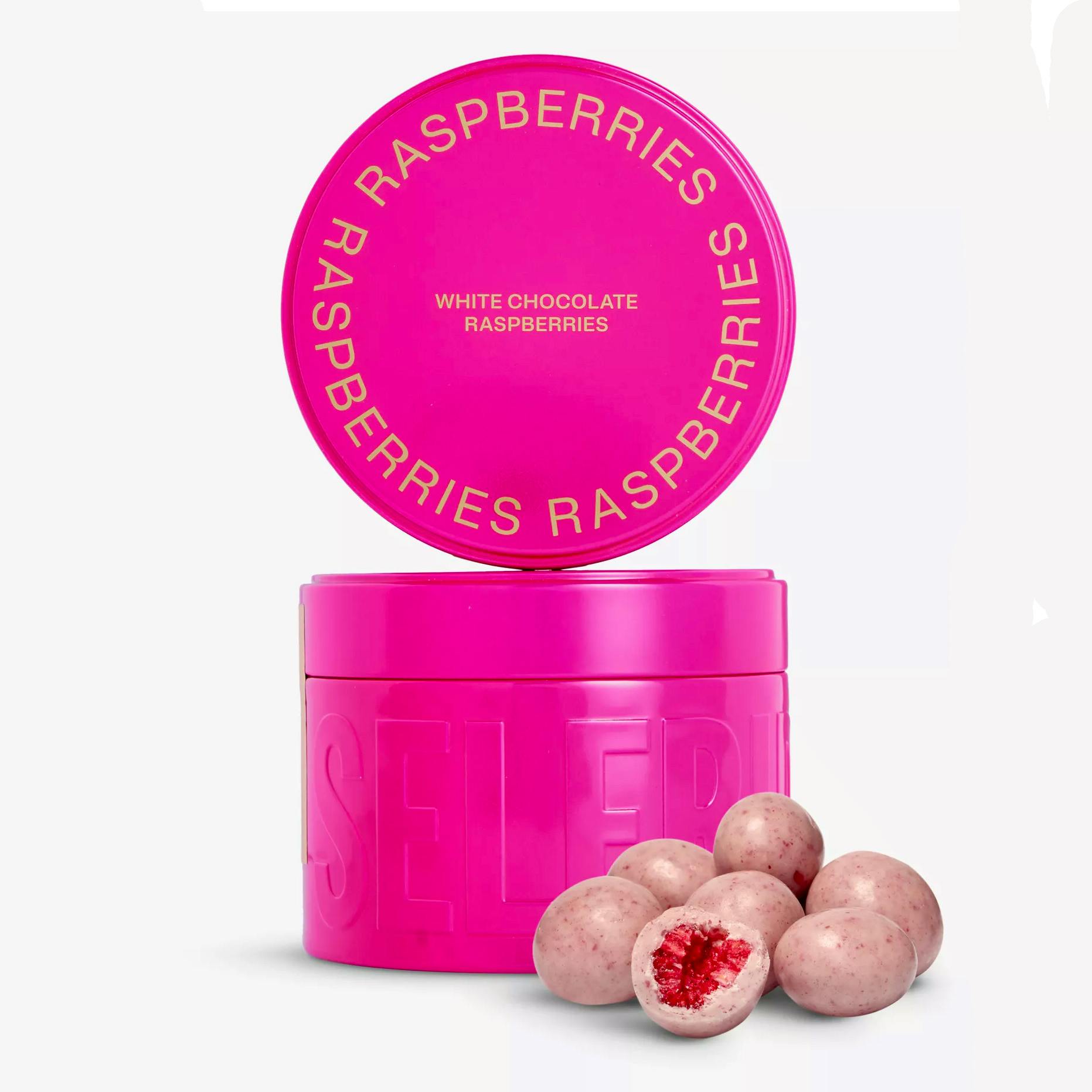 Selfridges Selection White Chocolate-Coated Raspberries, £19.99