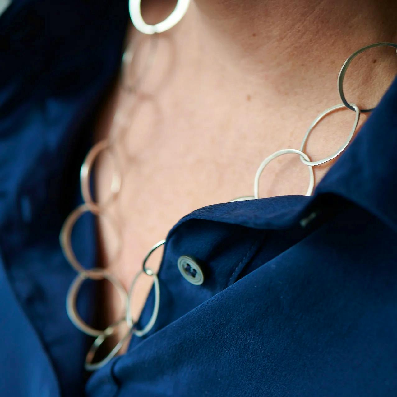 Freight HHG Silver Link jewellery Collection Necklace, £245