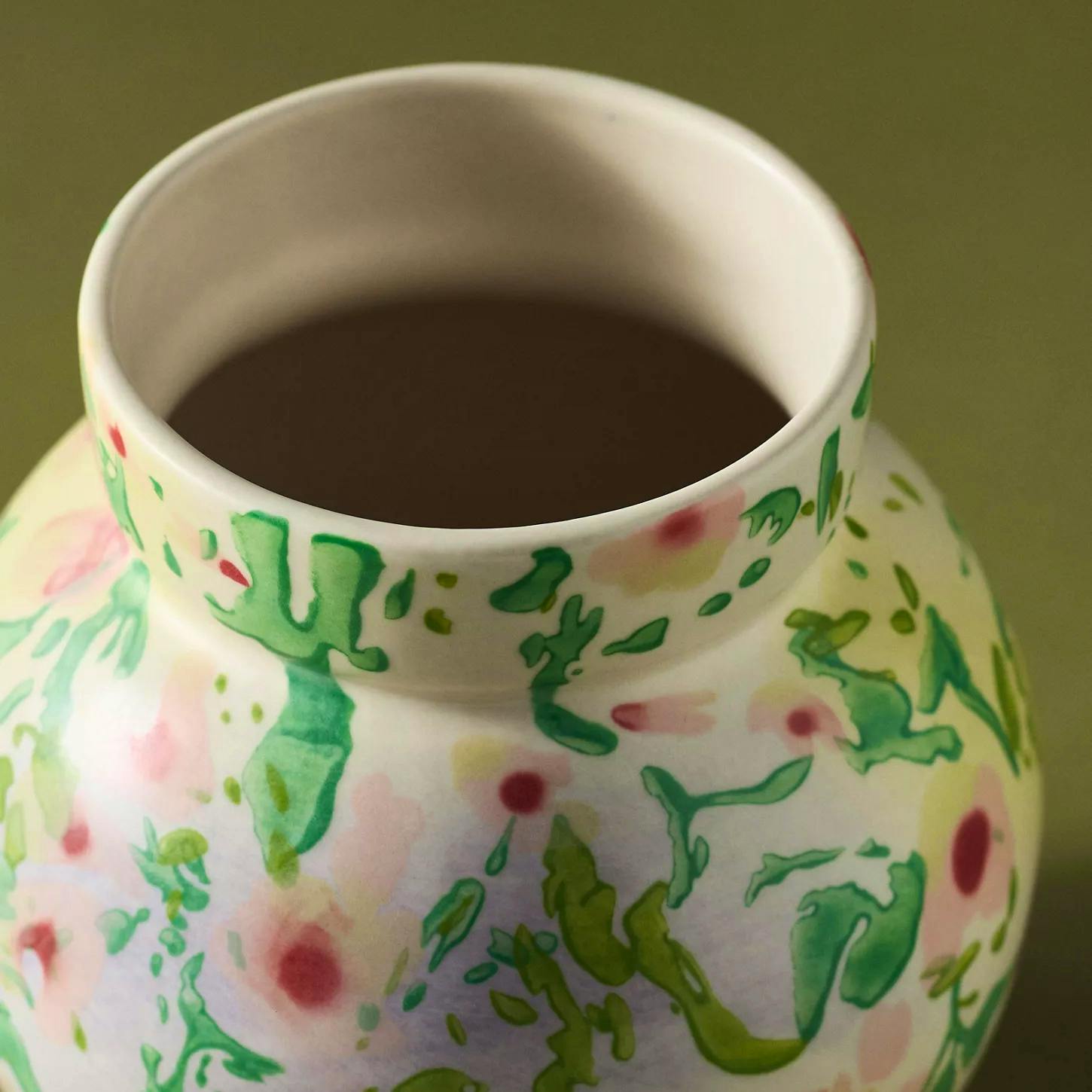 Anthropologie Sylvia Handpainted Floral Vase, £62