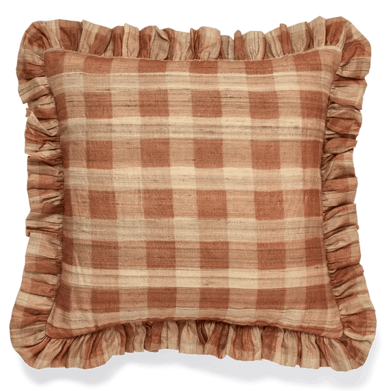 OKA Lavanya Cushion Cover – Apricot, £75