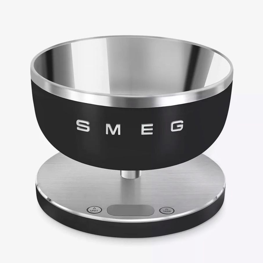 Smeg Logo-Plaque Digital Aluminium Kitchen Scale, £130