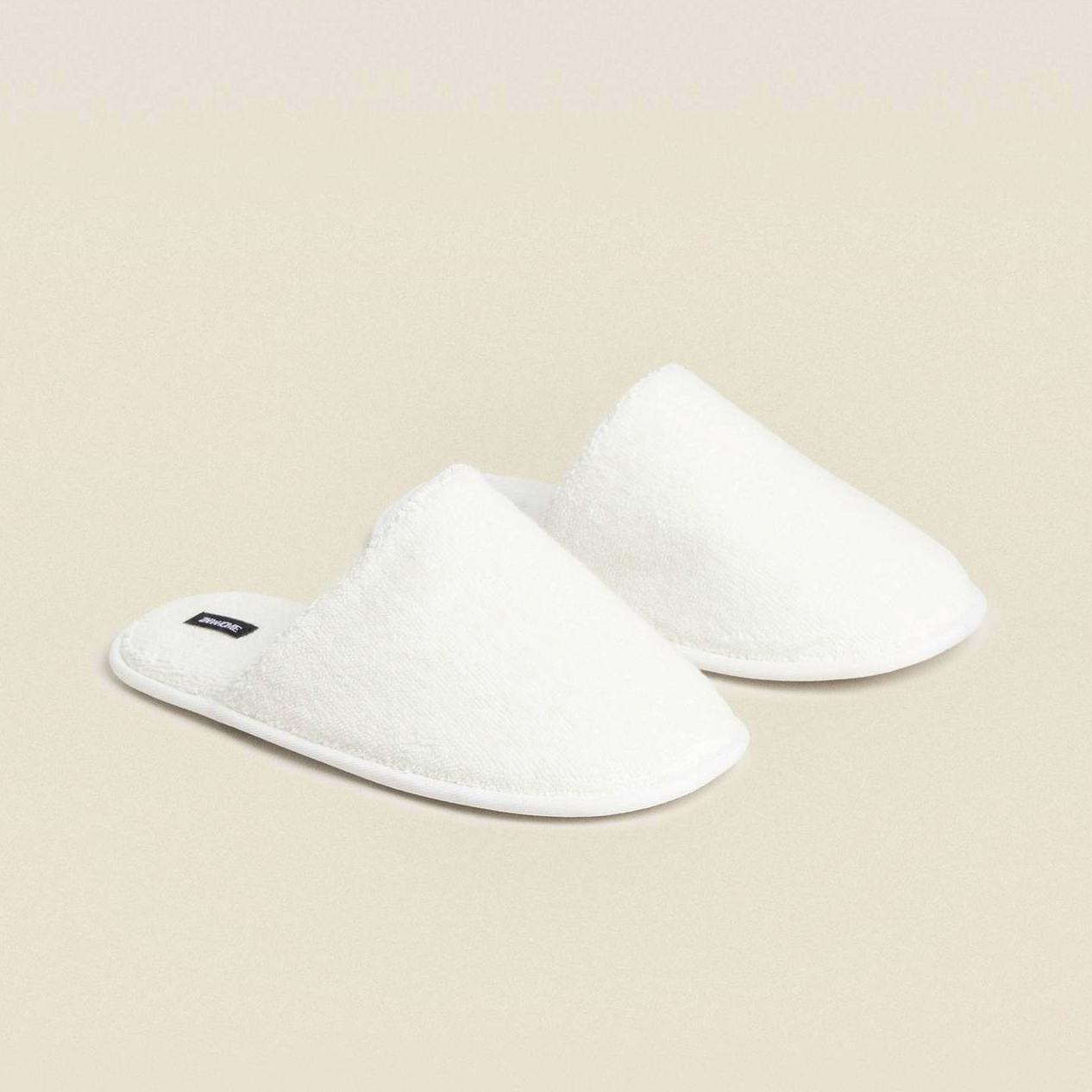 Zara Terry Slippers With Piping, £19.99