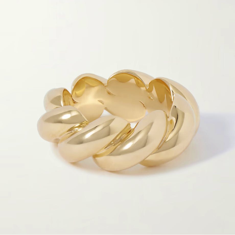 Net A Porter Lie Studio, The Christine Gold Plated Ring, £170