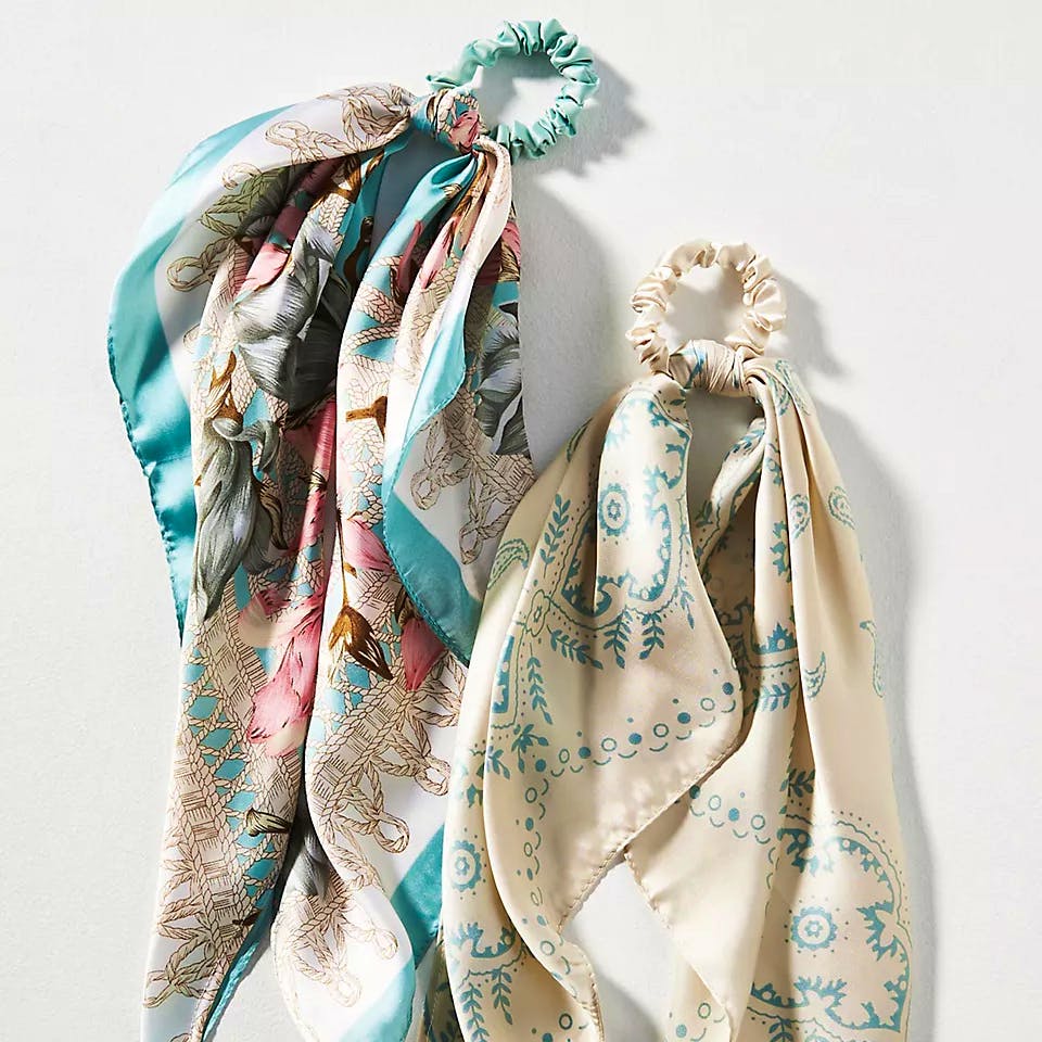 Anthropologie Mosaic Hair Scarves, Set of 2, £24