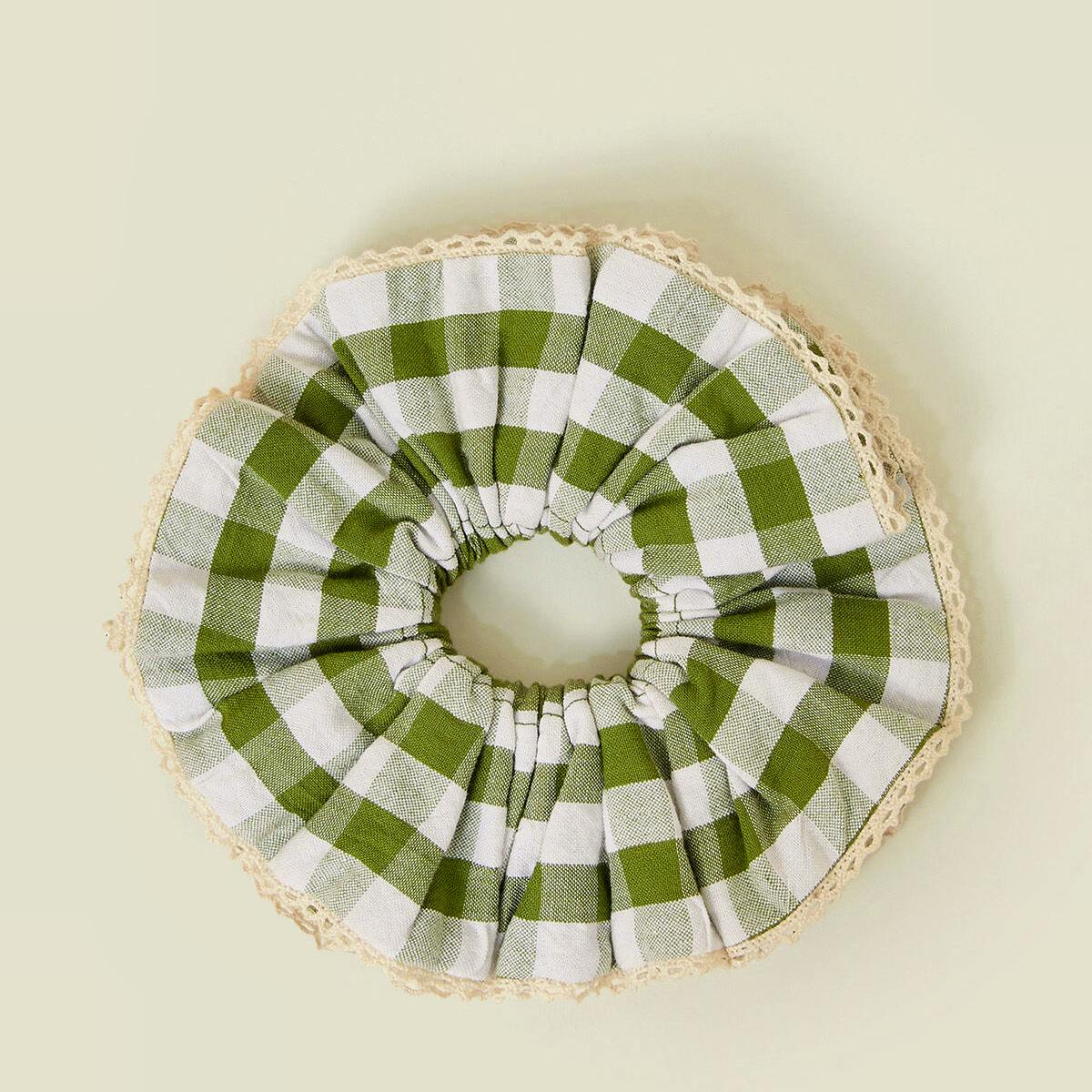 Accessorize Gingham Layered Hair Scrunchie, £12