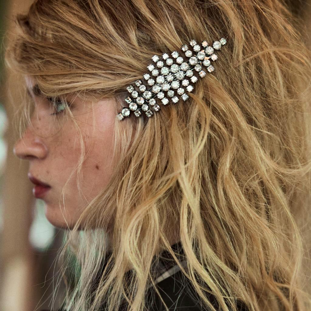 ZARA Rhinestone Sheepskin Clip, £15.99