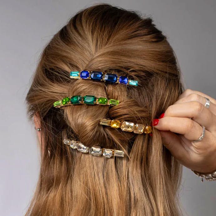 Tegen Small Crystal Barrette, £39