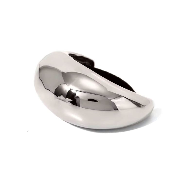 Wolf & Badger Chrome Hair Tie Silver Accessories, £93