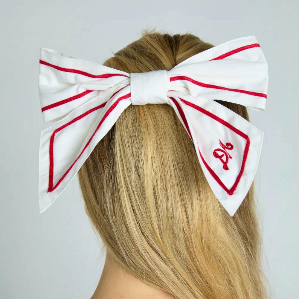 Damson Madder Sailor Bow Clip, £25