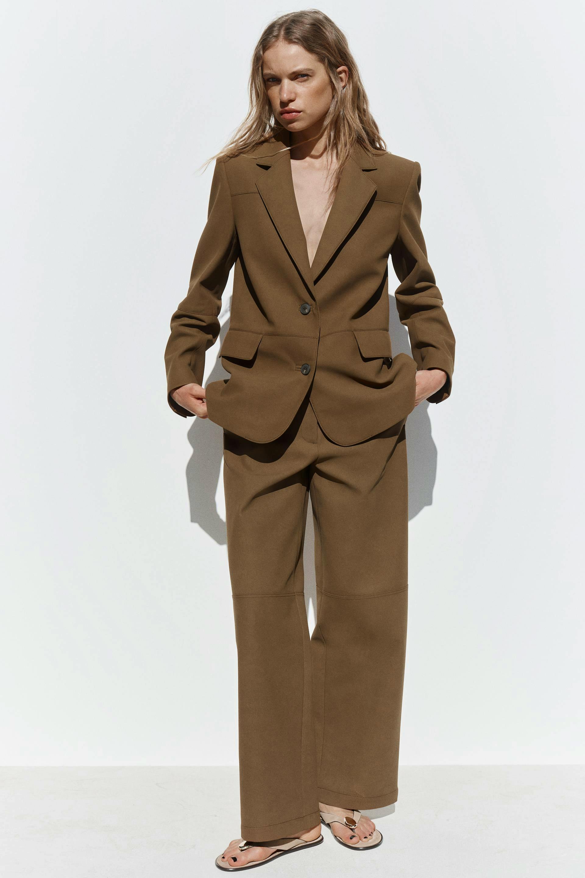 Faux Suede Straight Blazer £69.99