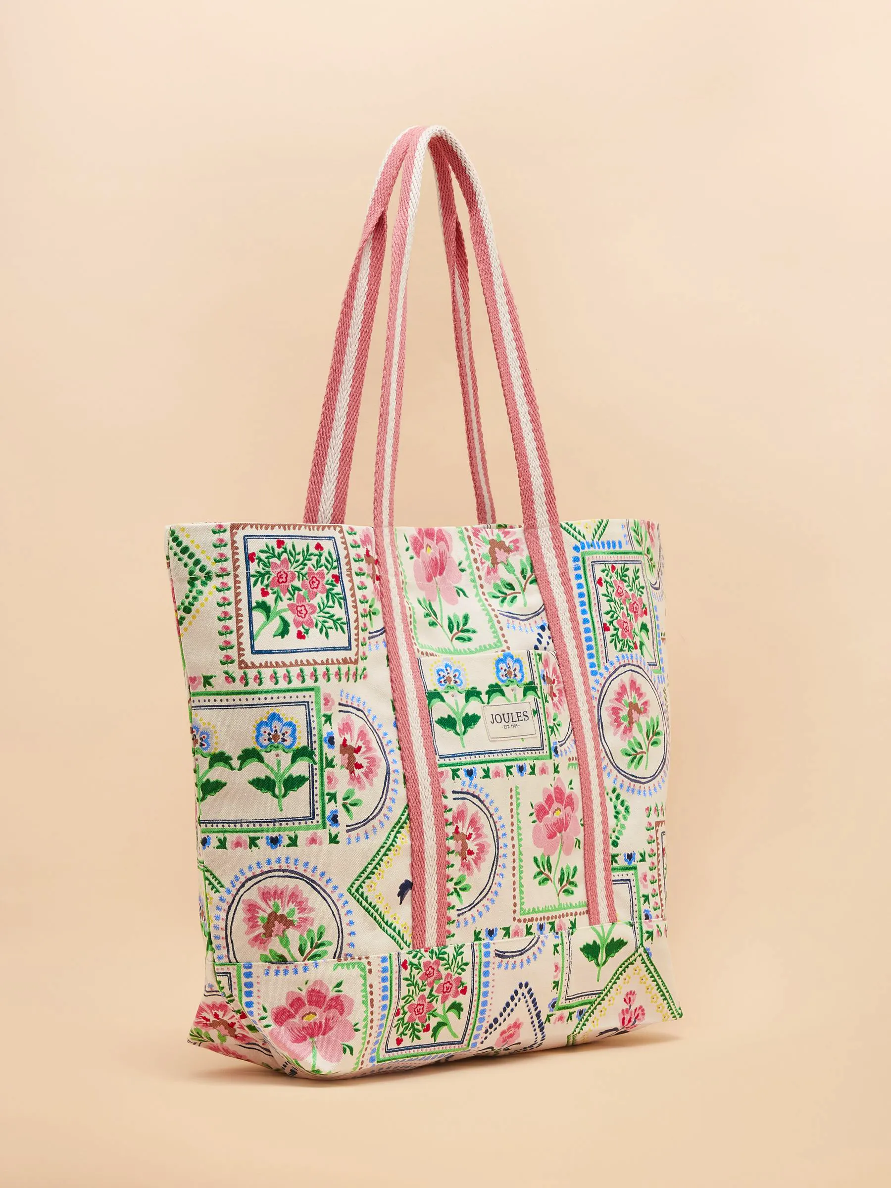Promenade Floral Canvas Beach Bag £26