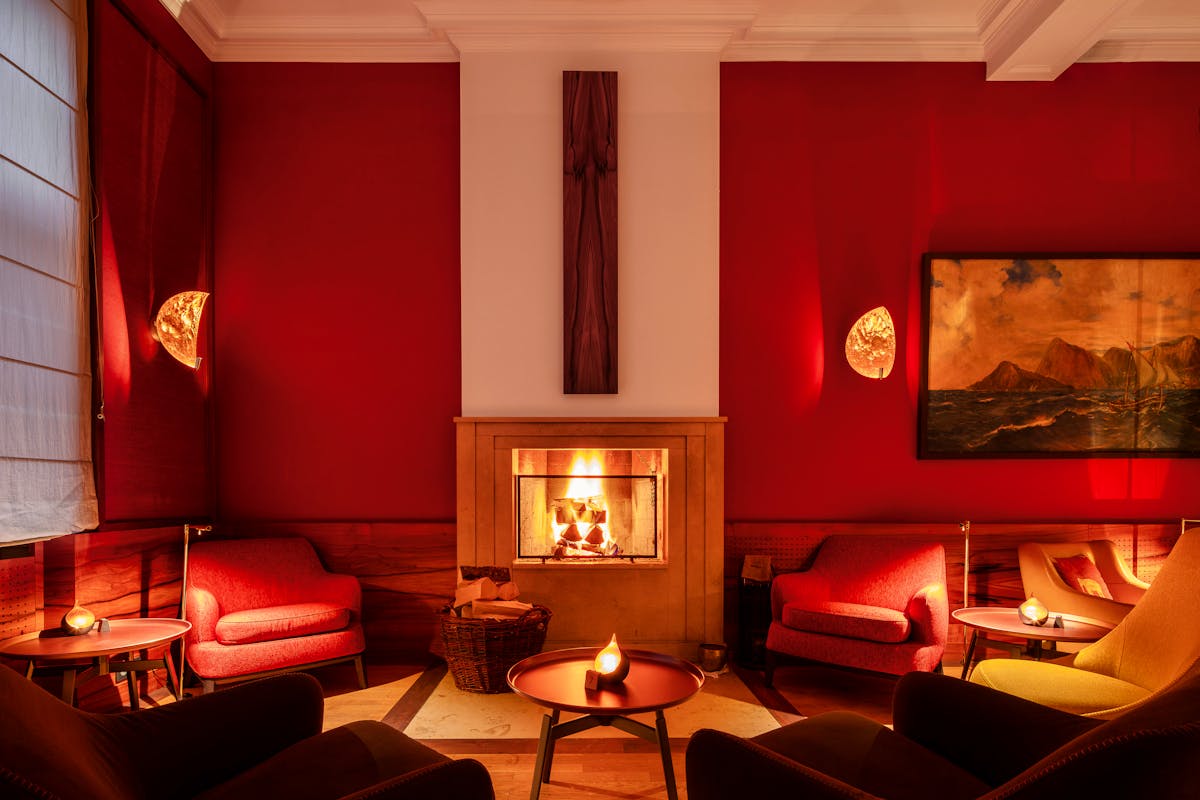 Schloss Elmau Fireplace