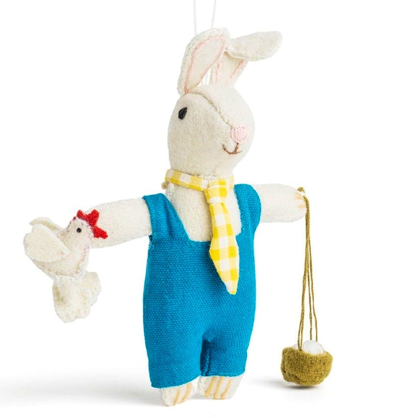 Daylesford Rabbit Farmer Decoration, £16