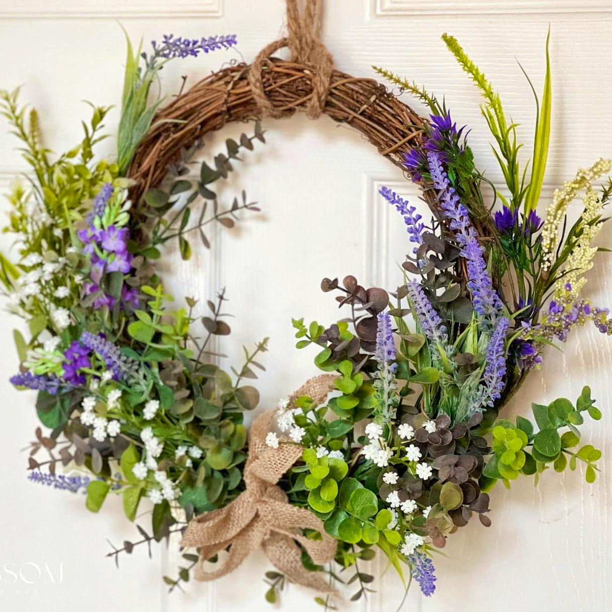 Blossom Breeze Hub Eucalyptus Lavender Wreath, £33.95