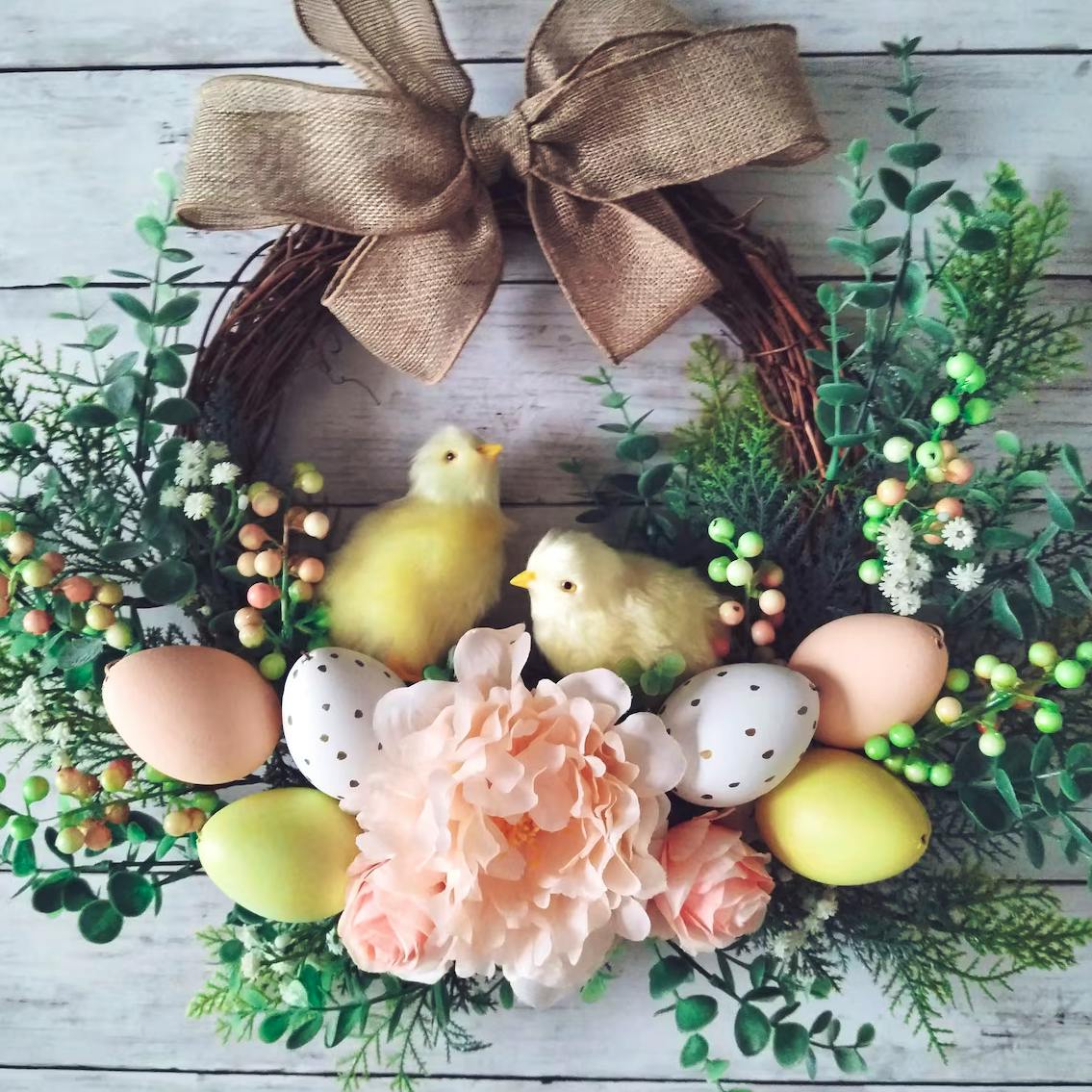 Bloomin Lovely Co Handmade Wreath, £66