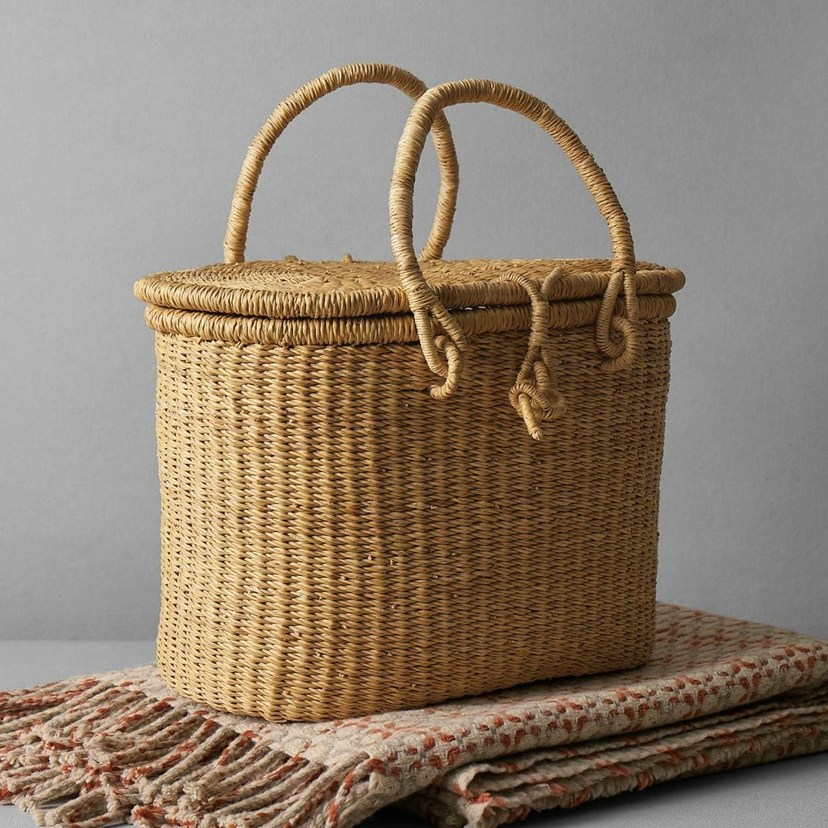Toast Veta Vera Grass Picnic Basket, £79