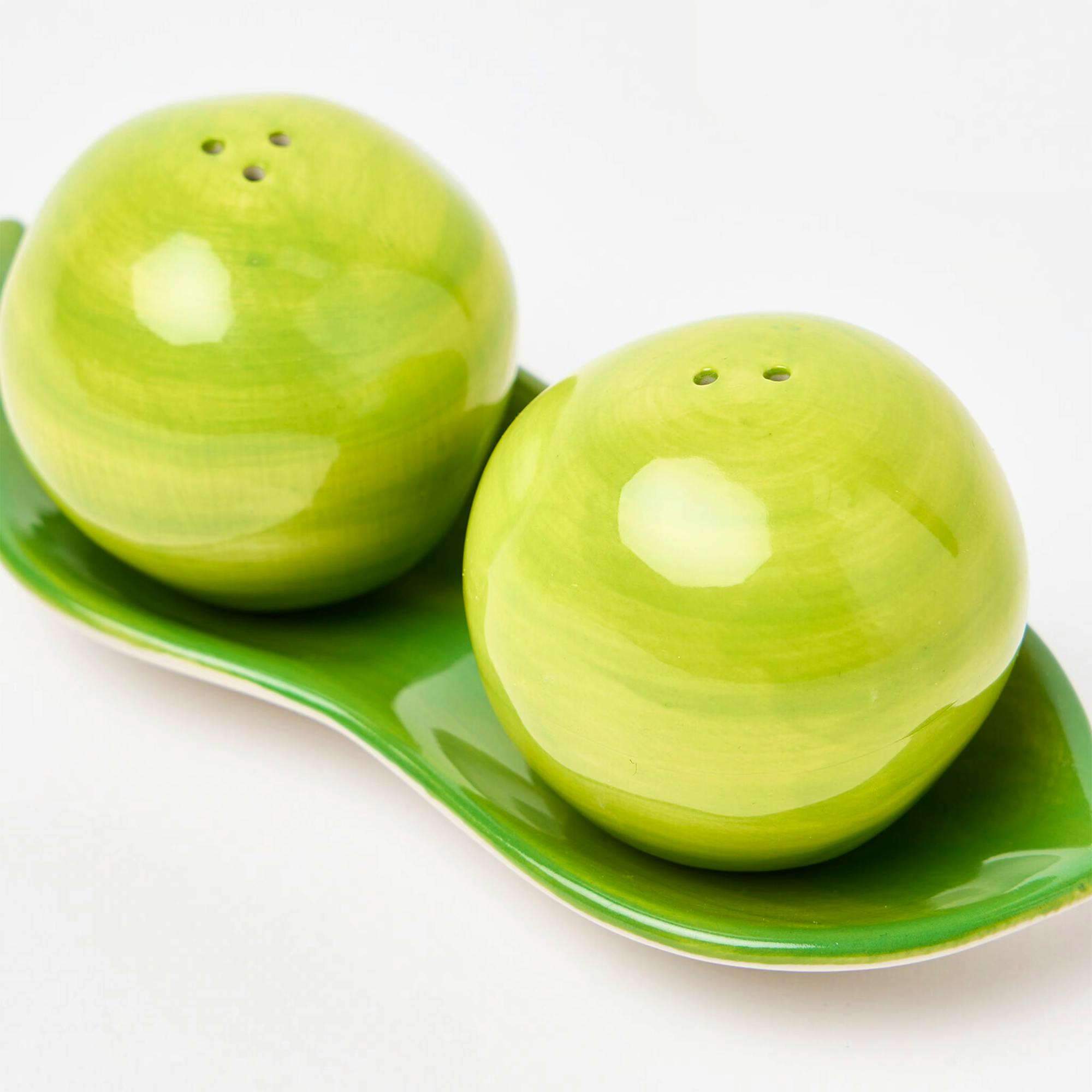 Oliver Bonas Pea Pod Salt & Pepper Shakers Set of Two, £19.50