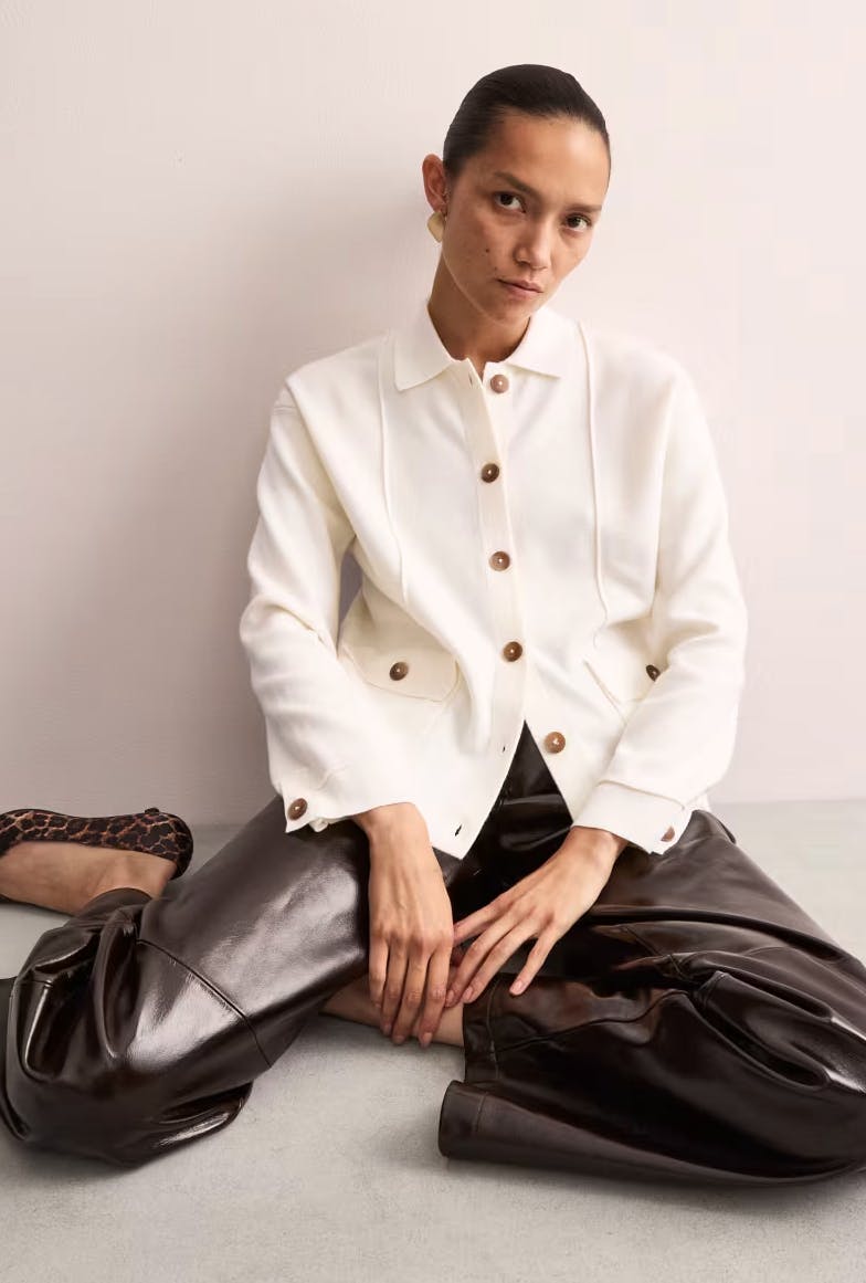 Pure Merino Wool Knitted Jacket £115