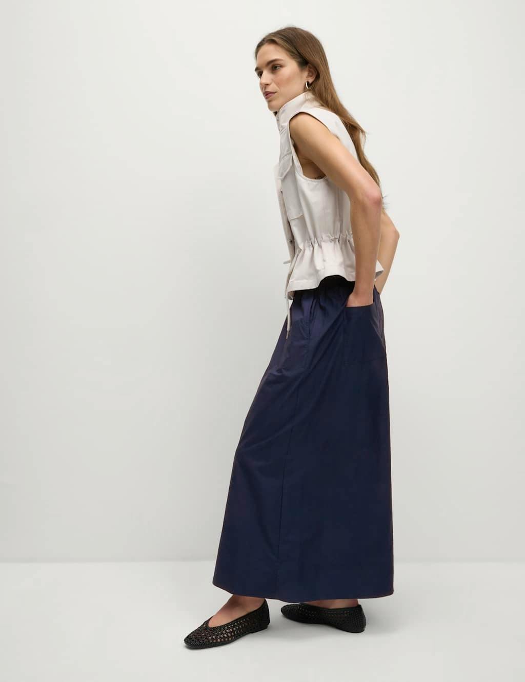 Pure Cotton Palazzo Cropped Trousers £39.50