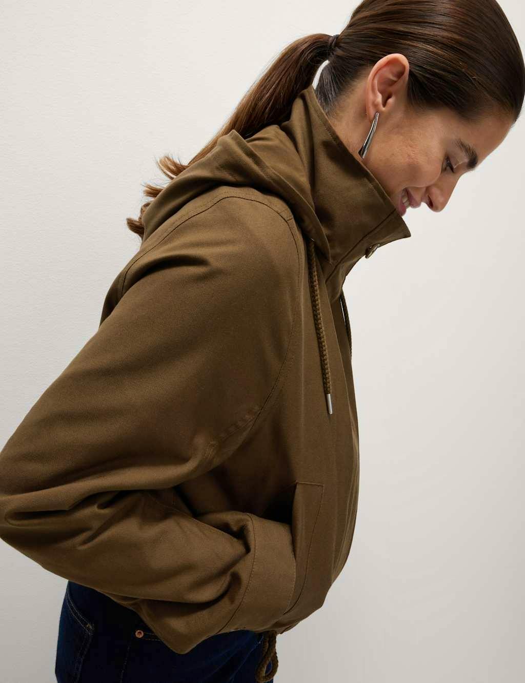 Cotton Rich Canvas Stormwear™ Hooded Parka £65