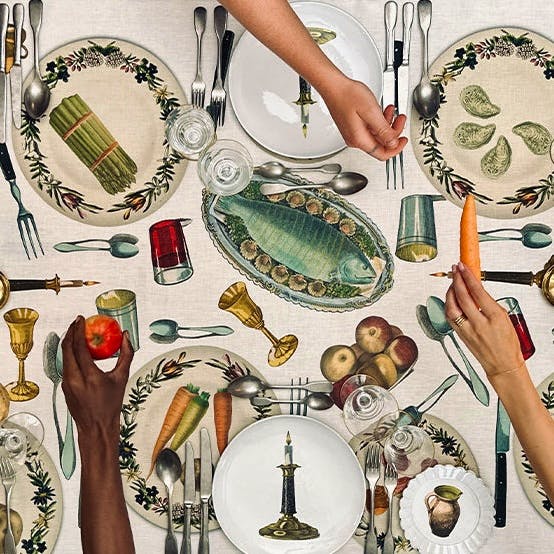 Summerill & Bishop S&B x John Derian, Feast Linen, Tablecloth, From £295