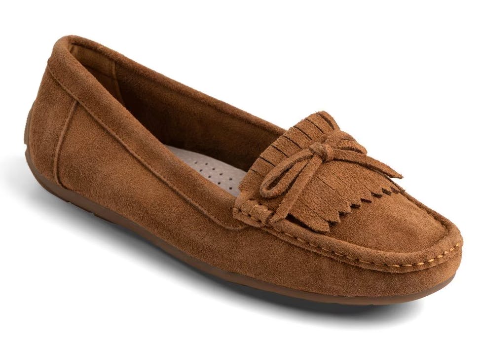 House of Bruar Ladies Suede Fringe Moccasins, £24.95 (Was £34.95)