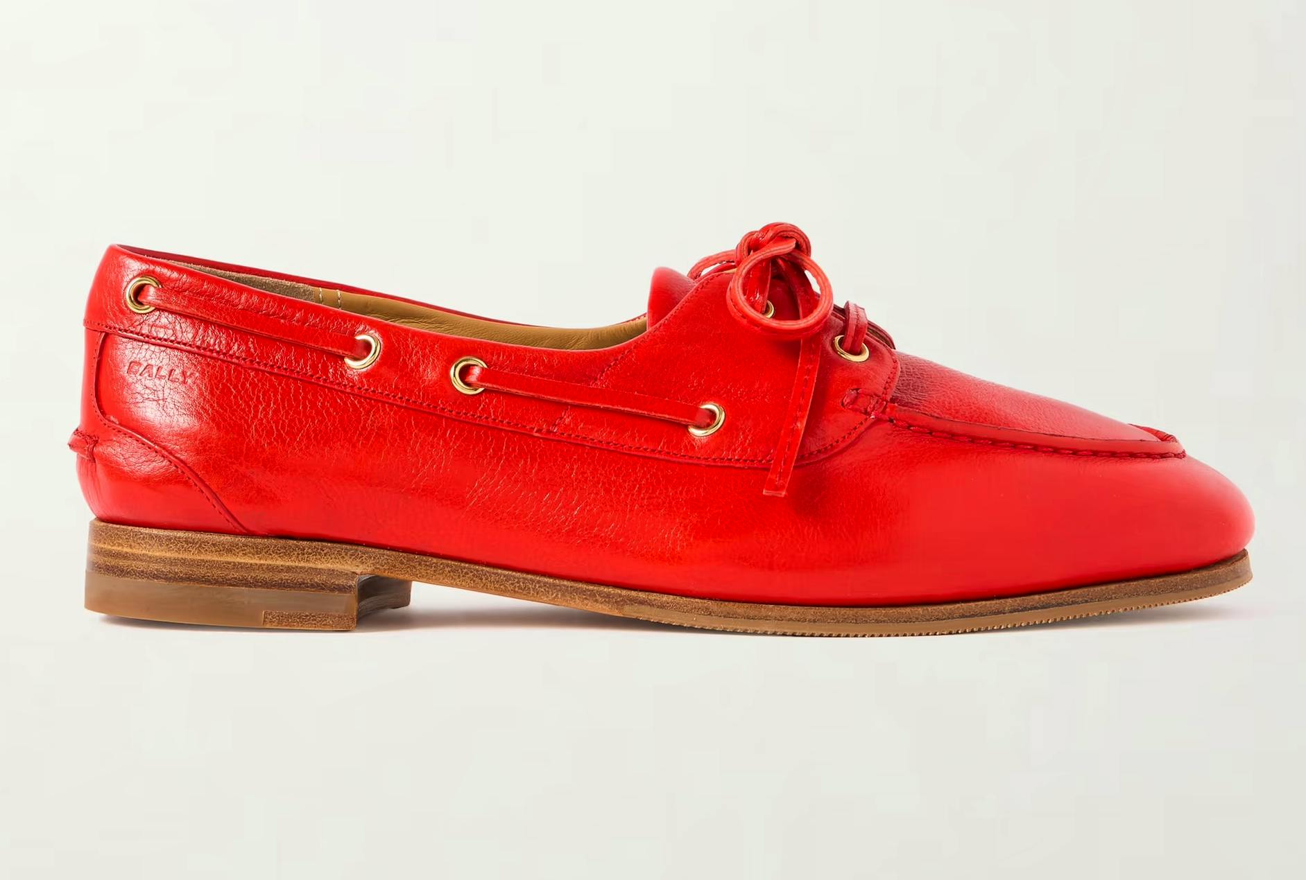 Bally Pathy Leather Boat Shoes, £740