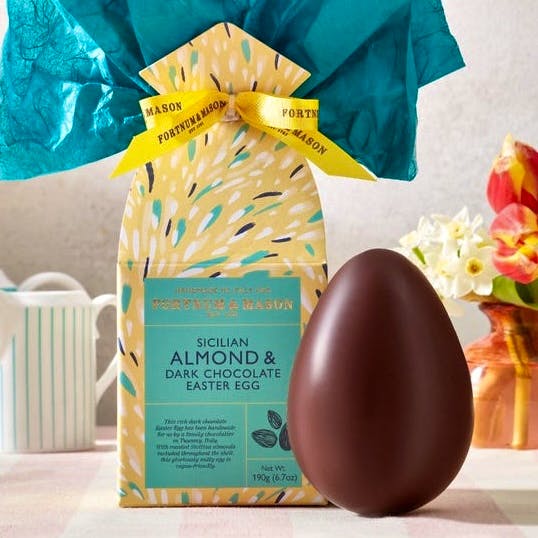 Fortnum & Mason Sicilian Almond & Dark Chocolate Easter Egg, £38