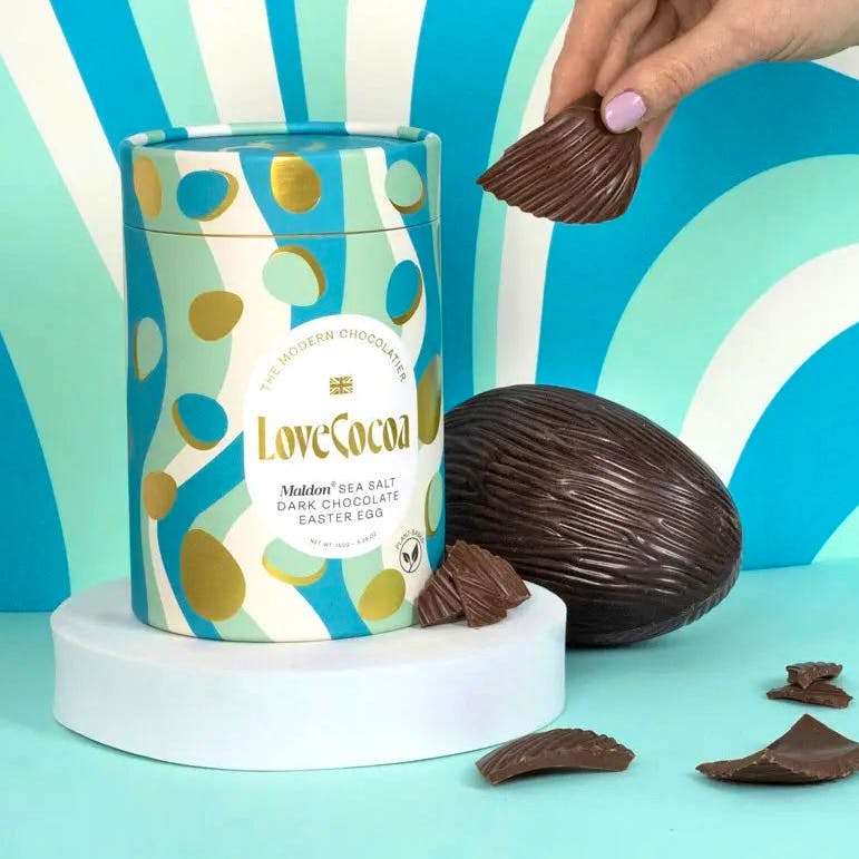 Love Cocoa Maldon Sea Salt Dark Chocolate Easter Egg, £14.95