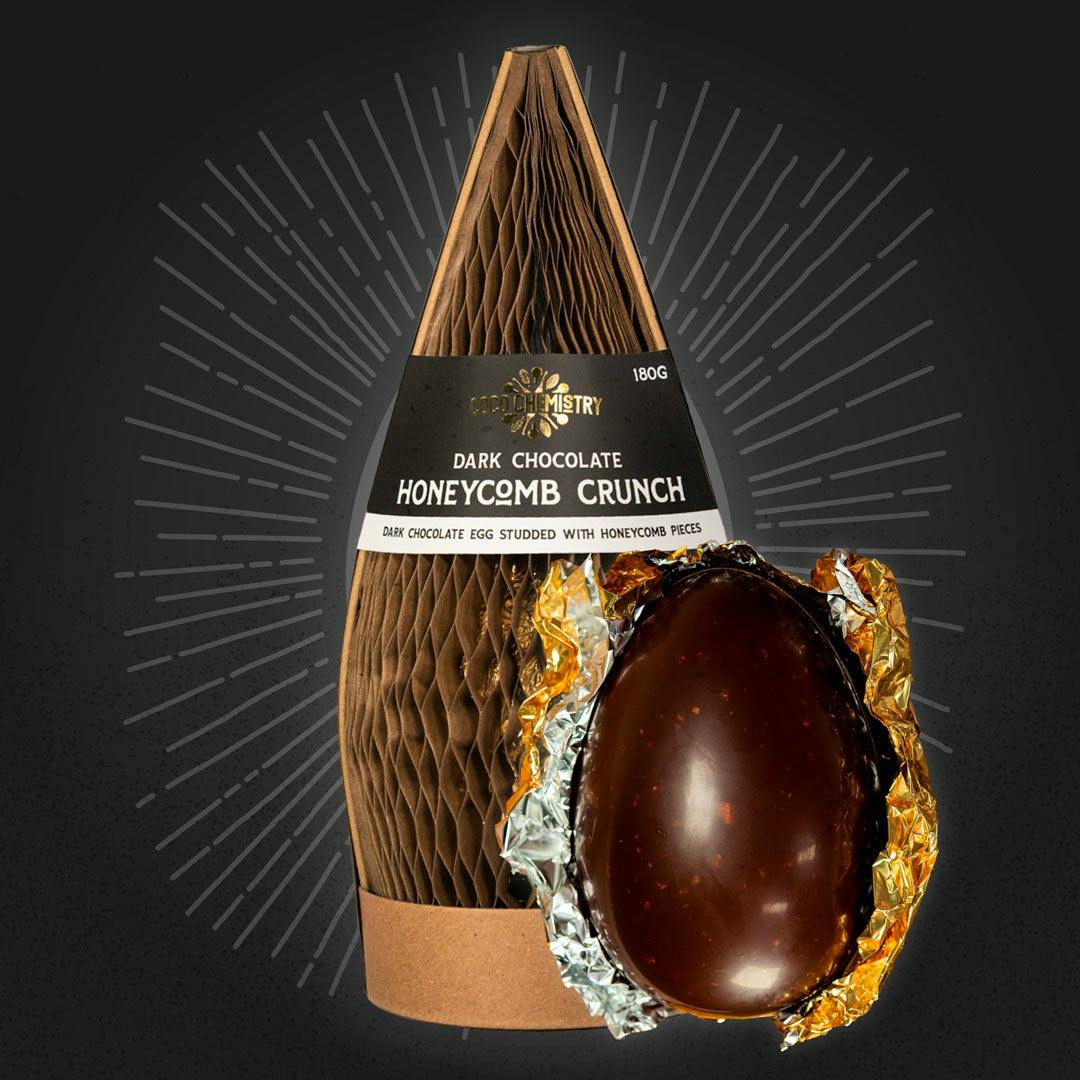 Coco Chemistry Dark Honeycomb Easter Egg Large, £25