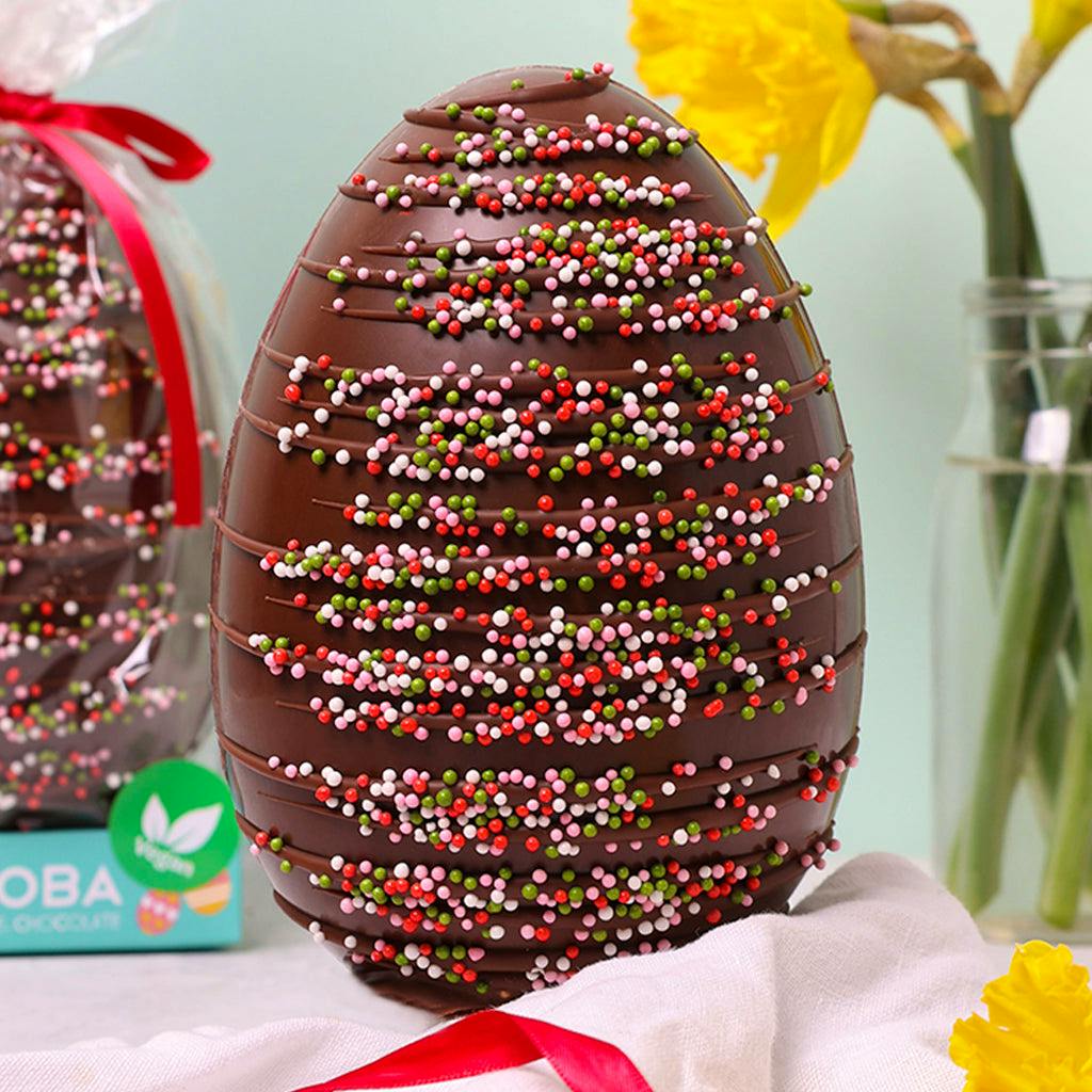 Chocoba Chocolate Vegan Jazzie Sprinkle Milk Chocolate Easter Egg, £19.95