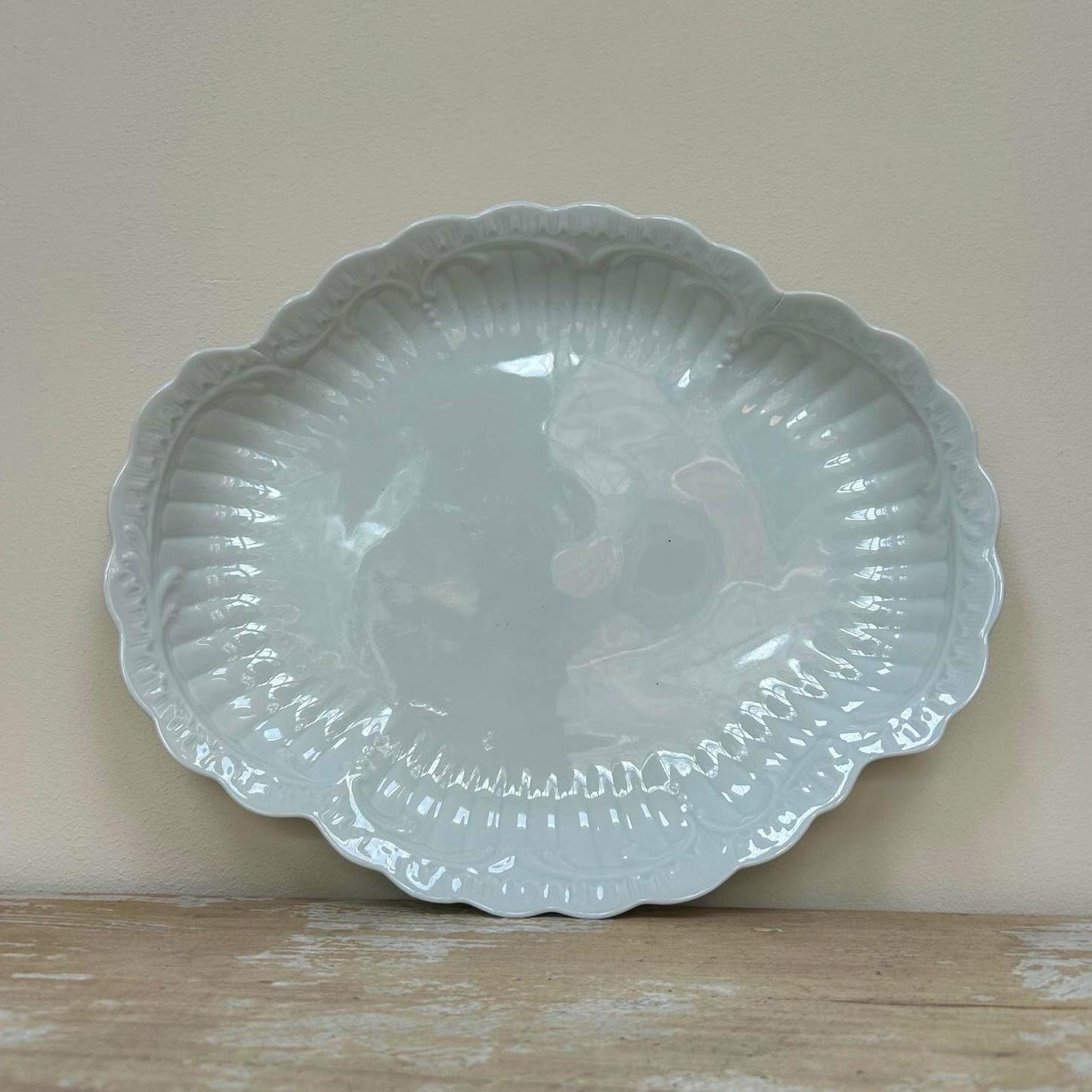Etsy Vintage French White Ironstone Platter, £25