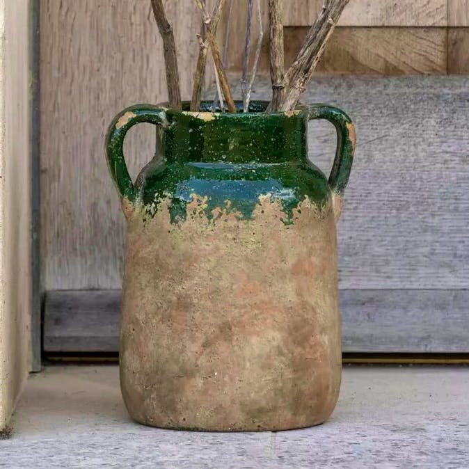 Olive & Olive Terracotta Green Vase, £40