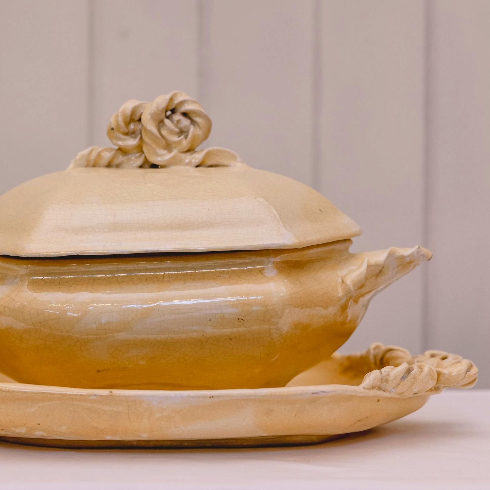 The Boule-In Aubagne 19th Century Provencal Glazed Pottery Soupière, £195 (Was £250)