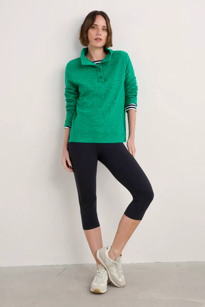 Sea Dance Cropped Leggings in GOTS-Certified Organic Cotton £25.95