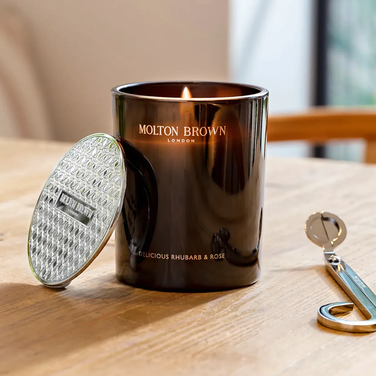 Molton Brown Delicious Rhubarb & Rose Candle, £41