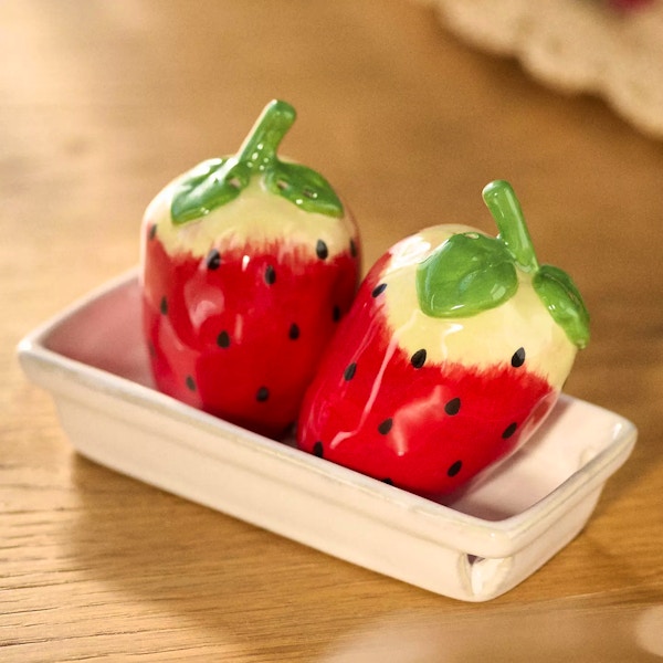 Anthropologie Foster Strawberry Salt & Pepper Shakers, £22
