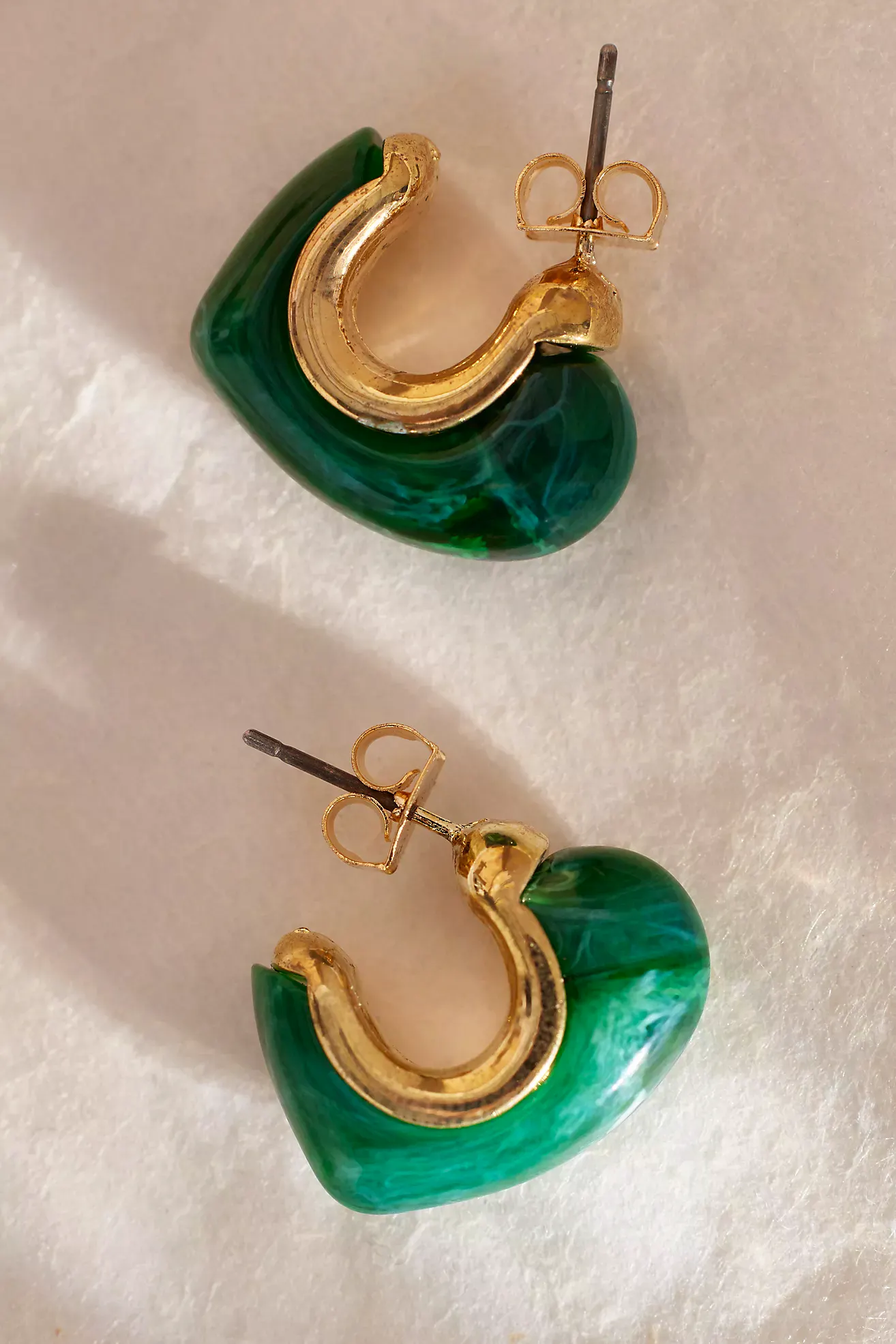 Resin Coloured Hoop Earrings £38